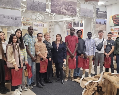 International students of SSTU visited the exhibition dedicated to Yuri Gagarin