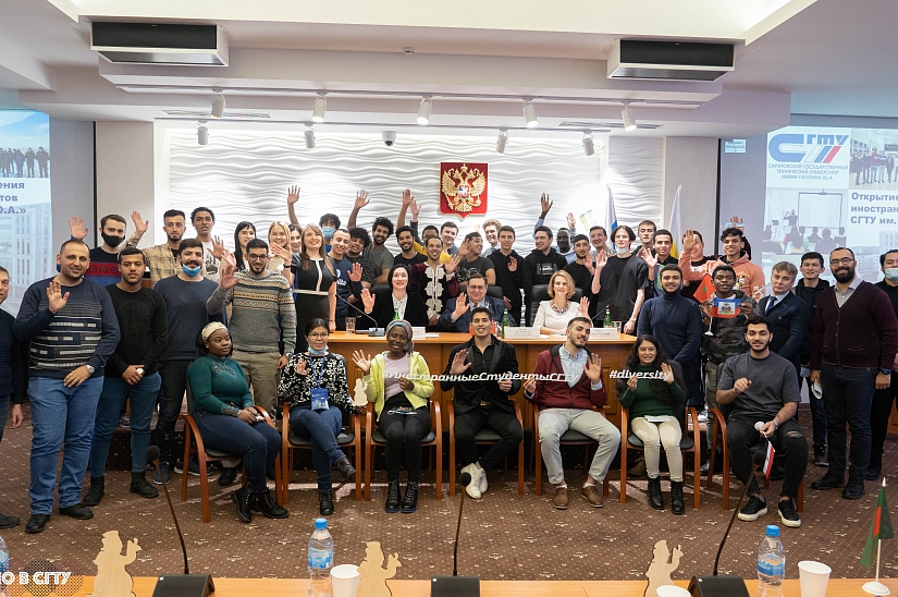 On 27 December 2021, Yuri Gagarin State Technical University of Saratov hosted the opening of the Foreign Students Association